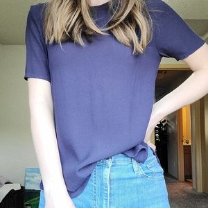 H&M Navy Blue Blouse